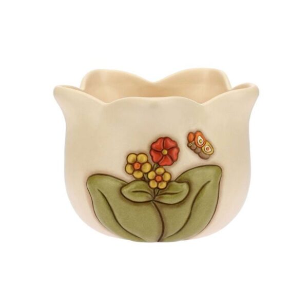 Thun - Coprivaso in ceramica Country con farfalla