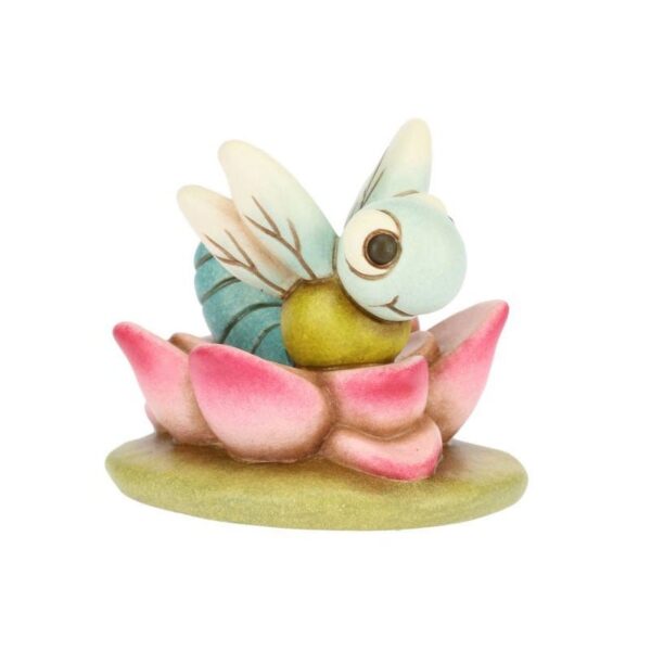 Thun - Soprammobile Mini Animale Libellula - Accessori per la Casa da Collezionare - Linea Acqua Dolce - Ceramica - 5,2 x 5,8 x 5 h cm