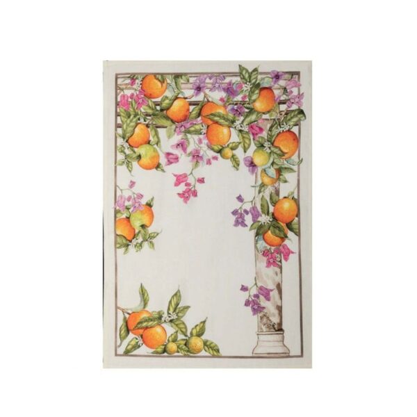 Tessitura Toscana Telerie - Strofinaccio Turiddu Arancia Arancio 50x70 cm