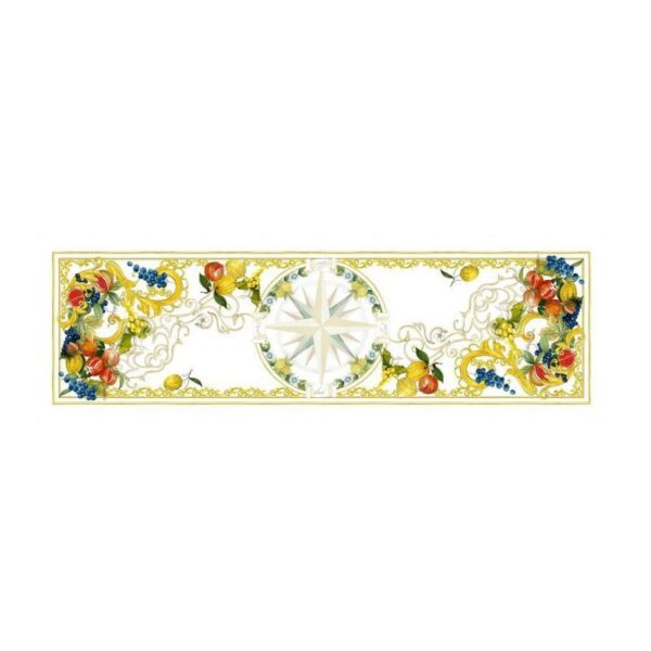 Tessitura Toscana Telerie - Tovaglia vis a vis Borea Giallo 45x170 cm