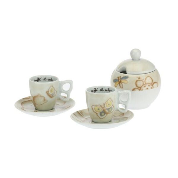 Thun - Set 2 tazzine caffè e zuccheriera Elegance