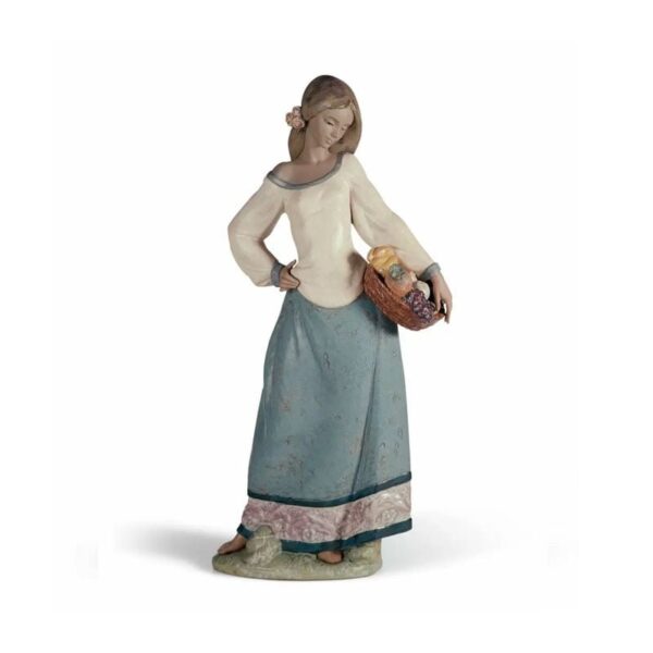 Lladró - Figurina Donna Venditrice di frutta