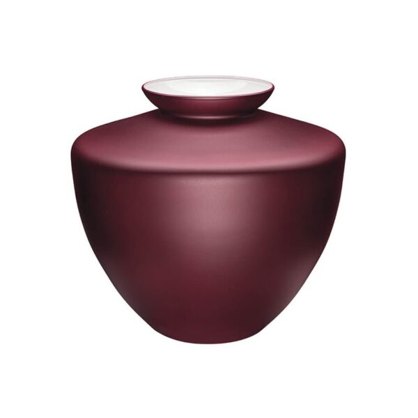 IVV - Vaso H. 21,8 Cm. Decoro Rosso Capalbio Opaco - Capalbio