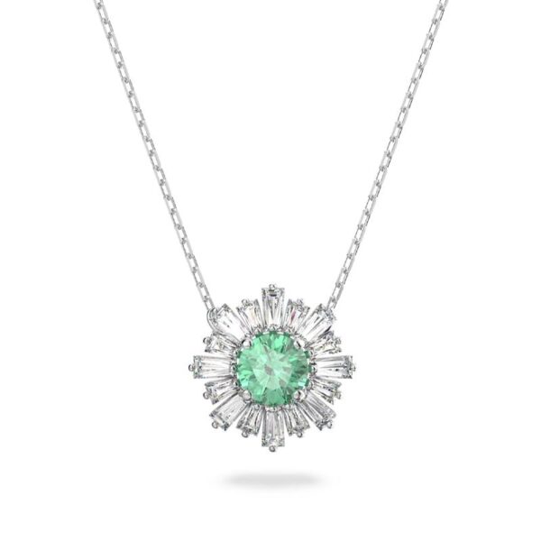 Swarovski - Pendente Sunshine - Verde, Placcato rodio