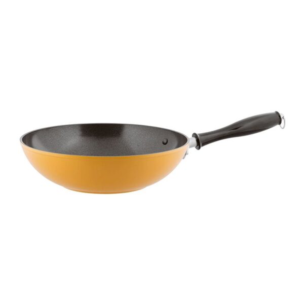 Sambonet - Wok Antiaderente Ø 28 Giallo - 1965 Vintage