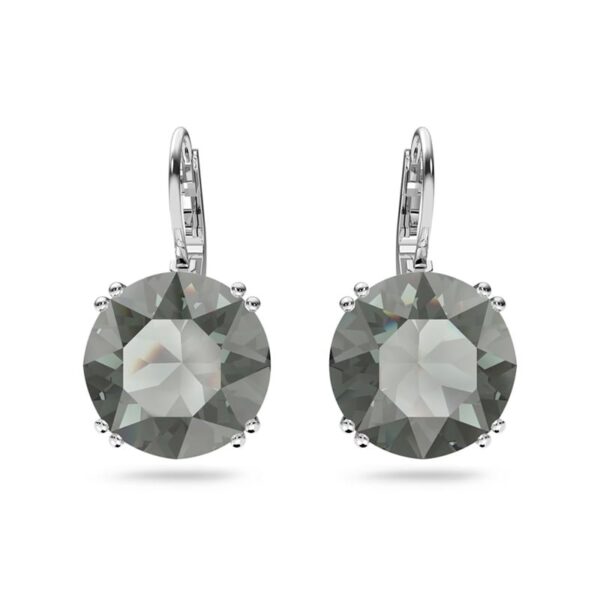 Swarovski - Orecchini pendenti Millenia - Taglio tondo, Neri, Placcato rodio