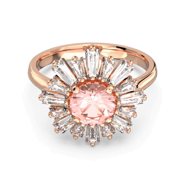 Swarovski - Anello Sunshine Rosa, Placcato color oro rosa
