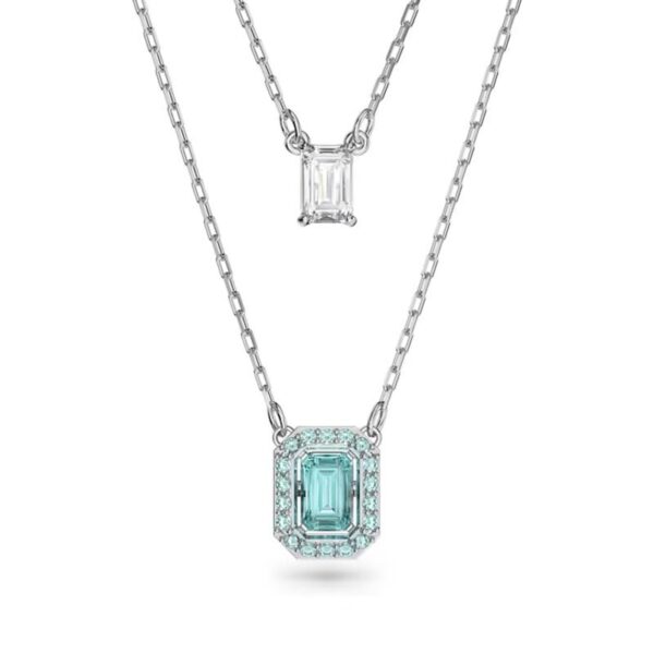 Swarovski - Collana a fili fissi Millenia Taglio ottagonale, Placcato rodio