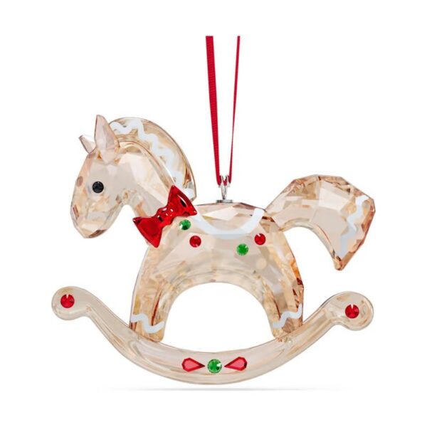Swarovski - Holiday Cheers Decorazione Cavallo a Dondolo di Pan di Zenzero