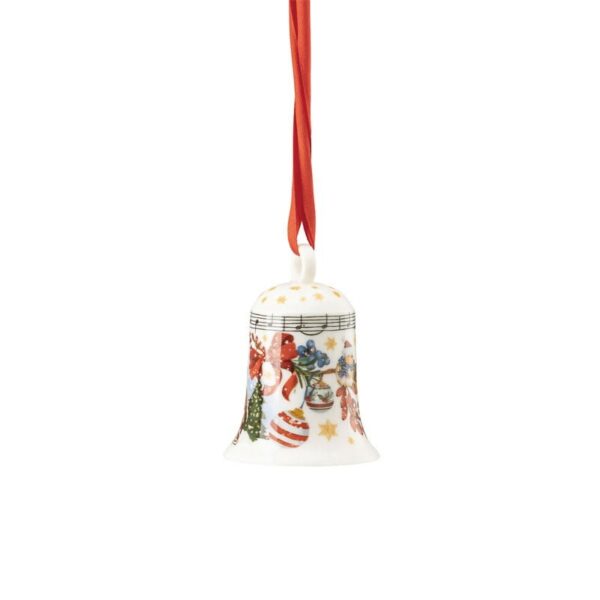 Hutschenreuther - Campanella in porcellana 7,5 cm - Weihnachtslieder Leise rieselt der..