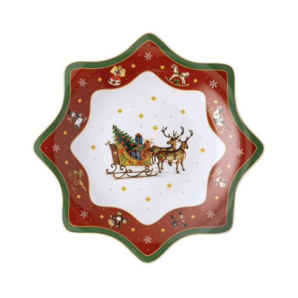 Hutschenreuther - Coppa a stella in porcellana 25 cm - Happy Christmas