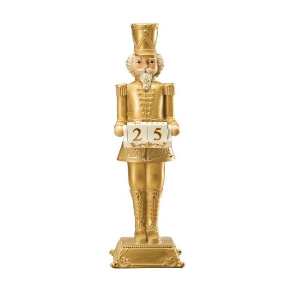 Lamart - Soldatino in resina 32 cm - X'mas in gold