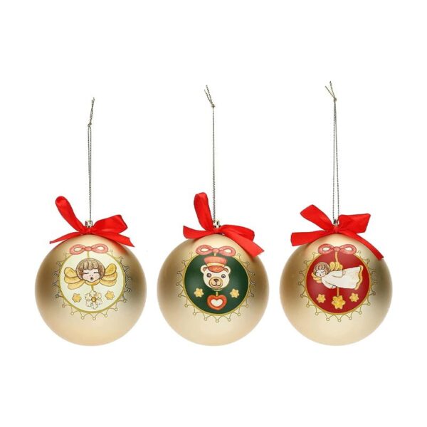 Thun - Set 3 Palline Natalizie Bianche