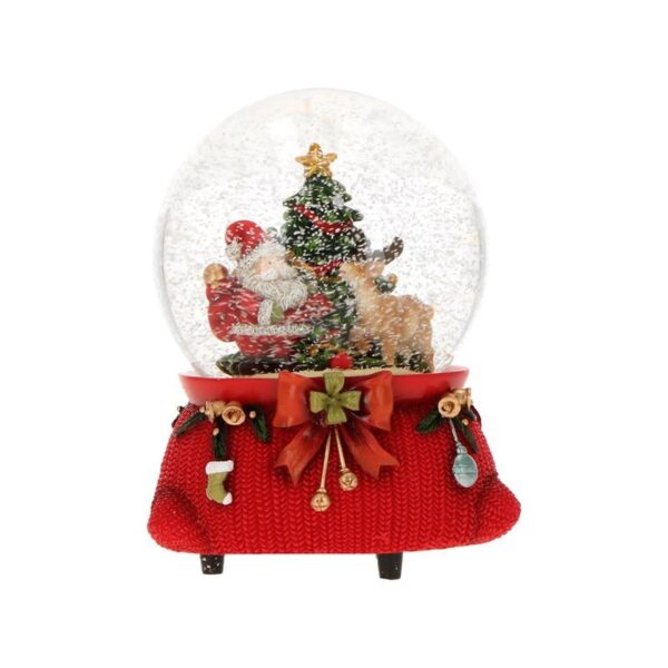 TimStor - Sfera di cristallo waterball Babbo Natale con musica 11x10,5x14,5 cm