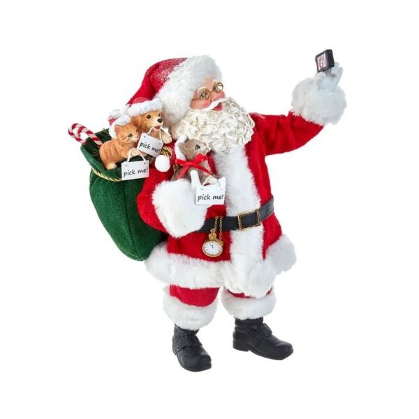 Kurt S. Adler - Babbo Natale Scatta Selfie 27 cm - Fabriché