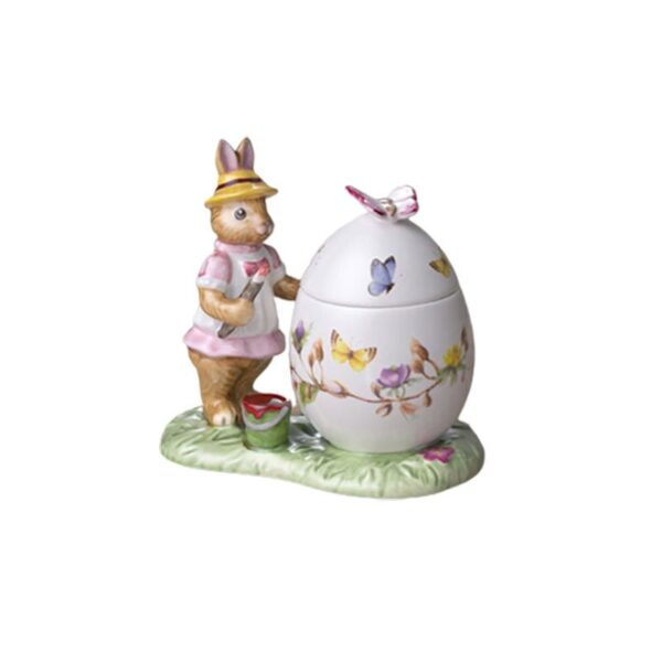 Villeroy & Boch - Bunny Tales barattolo uovo di Pasqua Anna, 11 x 6,5 x 10 cm, multicolore