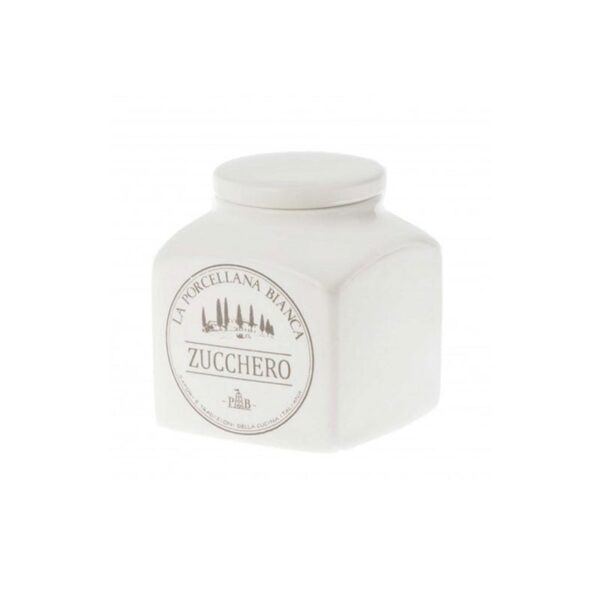 Porcellana Bianca - Barattolo Zucchero 1,1 L Conserva
