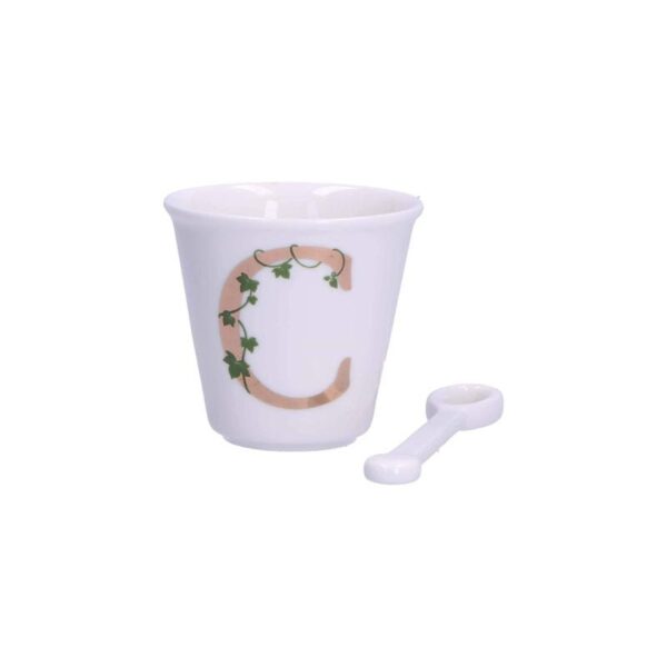 La Porcellana Bianca - Bicchierino 'C' con cucchiaino