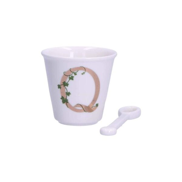 La Porcellana Bianca - Bicchierino 'Q' con cucchiaino