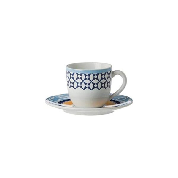 Rose & Tulipani - Tazza Caffè con piattino - Egeo