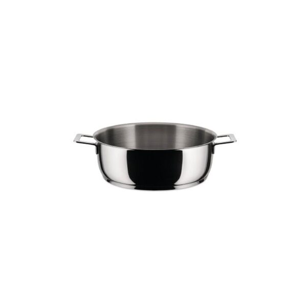 Alessi - Casseruola bassa a due manici in Acciaio Inossidabile 28 cm - Pots&Pans