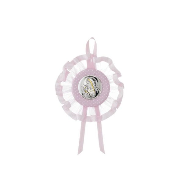 Acca - Capoculla Bimba con Laminato Argento - Madonna con Bambino