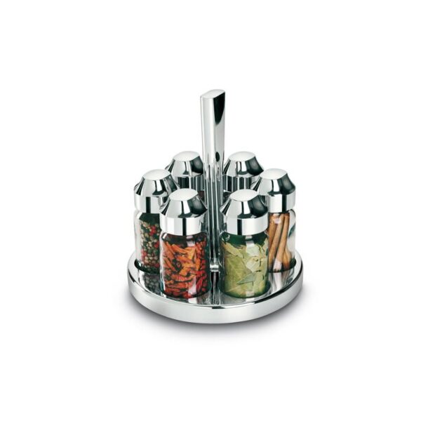 Giannini - Portaspezie 6 barattolini - Steel