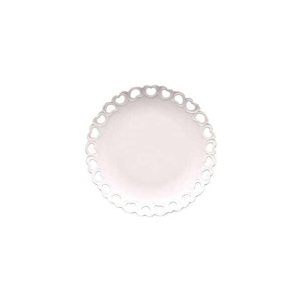 Das weiße Porzellan - Traforato -Untertasse 10 cm Valentino