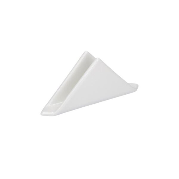 La porcelana blanca - titular de las servilletas triangulares de Coker