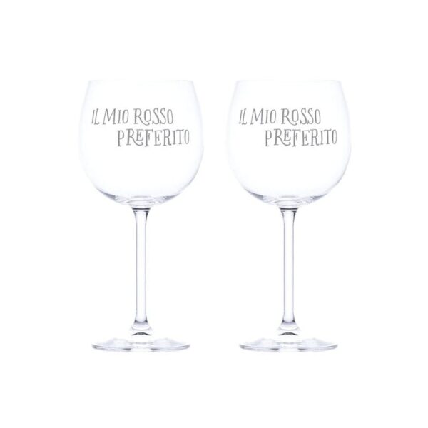 Simple Day - Set 2 Calici Vino 57cl - Il Mio Rosso Preferito