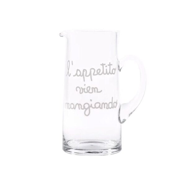Simple Day - Brocca in Vetro 1,2 L - L'Appetito vien Mangiando