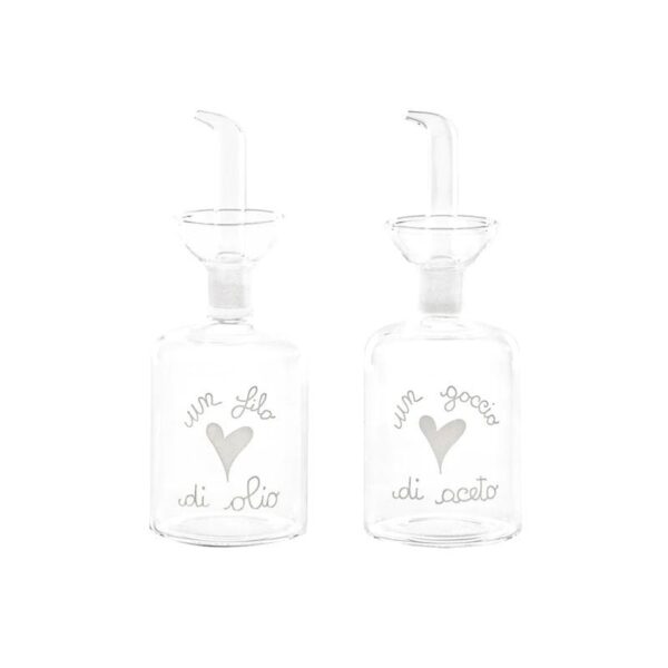 Simple Day - Set 2 Bottiglie 250ml - Un Filo di Olio, Un Goccio di Aceto