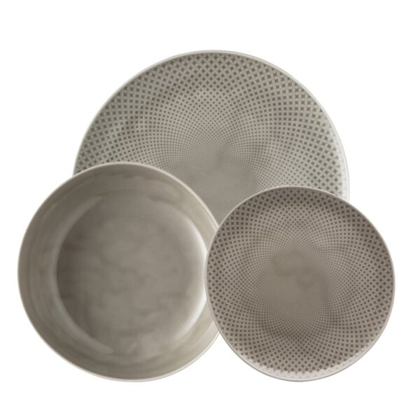 Rosenthal - 18 -Stück -Platten - Junto Pearl Grey