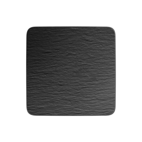 Villeroy & Boch - Piatto da portata/piatto gourmet quadr. Nero - Manufacture Rock