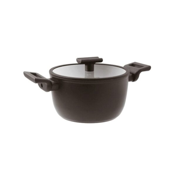 Sambonet - Casseruola Alta Titan Pro Double Induction a due maniglie con coperchio 24 cm