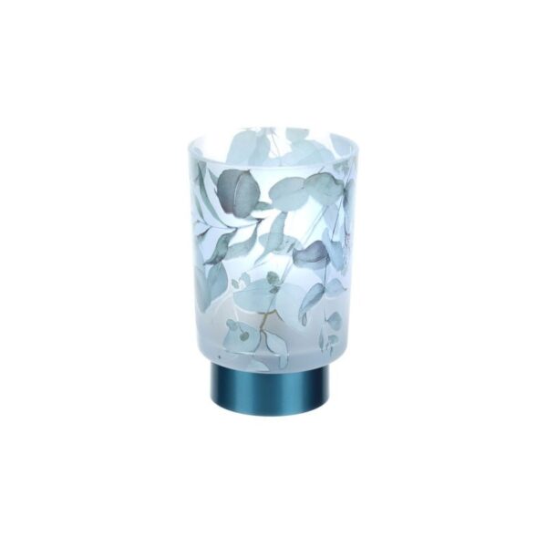 Hervit - Lampada Vetro 10x15 cm Blu - Botanic
