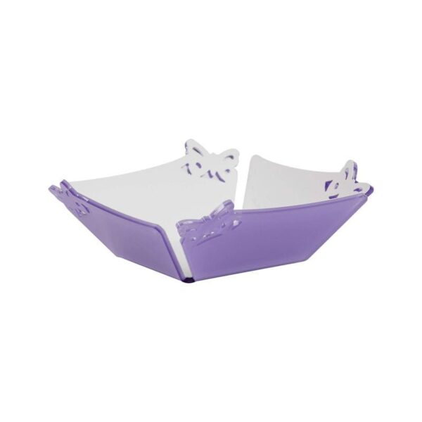 Vesta - Cestino Pane Lilla 21x21 - Butterfly