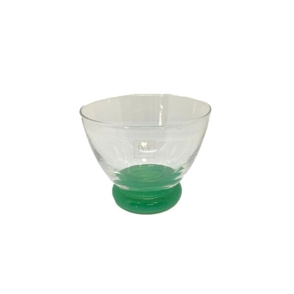 IVV - Copa de pie verde transparente - estrella