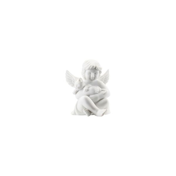 Rosenthal - Angelo con Gatto 6,5 cm - Angels Weiss Matt