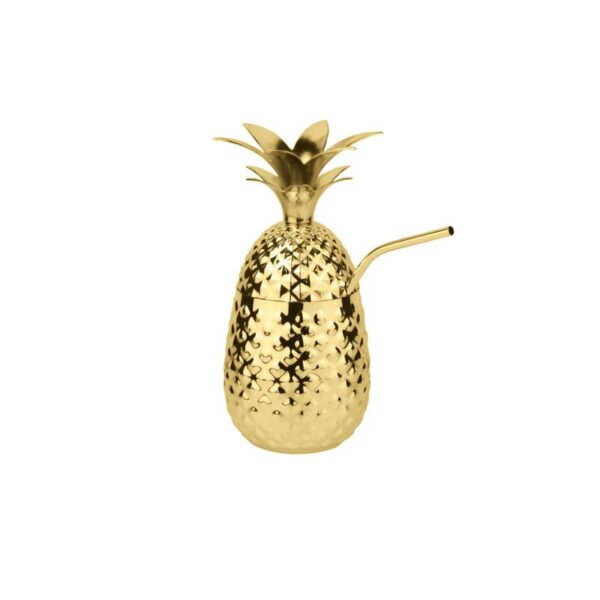 Paderno - Coppa Ananas C/Cannuccia ML 500 Inox, Oro
