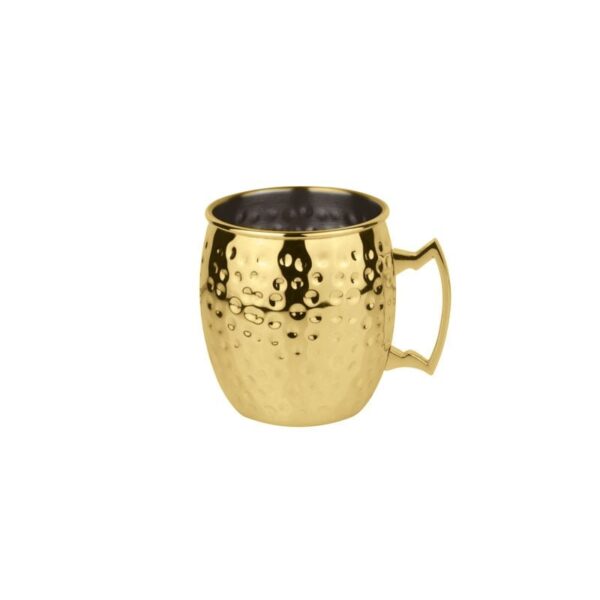 Paderno - Copa Moscú Mula ML 500 Acero inoxidable, oro, martillo