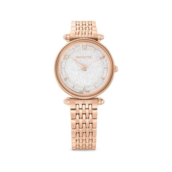 Swarovski - Orologio Crystalline Wonder, Bracciale di metallo, Tono oro rosa, Finitura in tono oro rosa