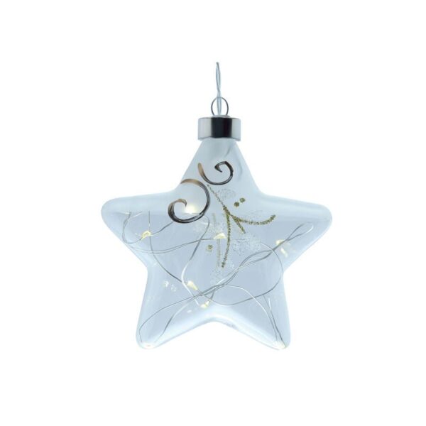 Wald - Stella con Led 12 cm Argento
