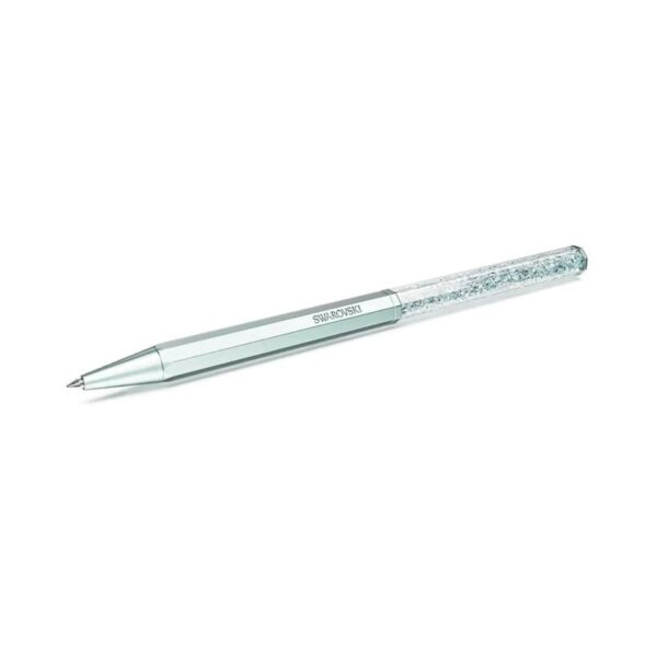 Swarovski - Penna a sfera Crystalline Forma ottagonale, Blu, Azzurro laccato