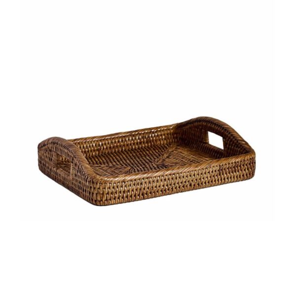 Simple Day - Vassoio in rattan naturale 30x25x8cm - Village