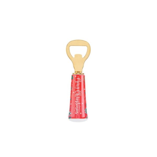 Le Stelle - Apribottiglie Merry Christmas Rosso 12 cm