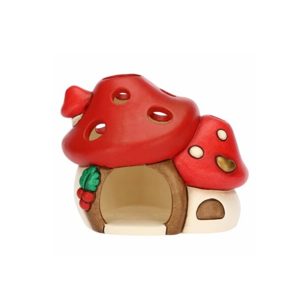 Thun - Tealight Casetta a forma di fungo -  Bosco Magico