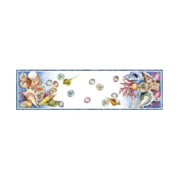 Tessitura Toscana - Tovaglia Vis a Vis cm 45x170 Crema - Murice