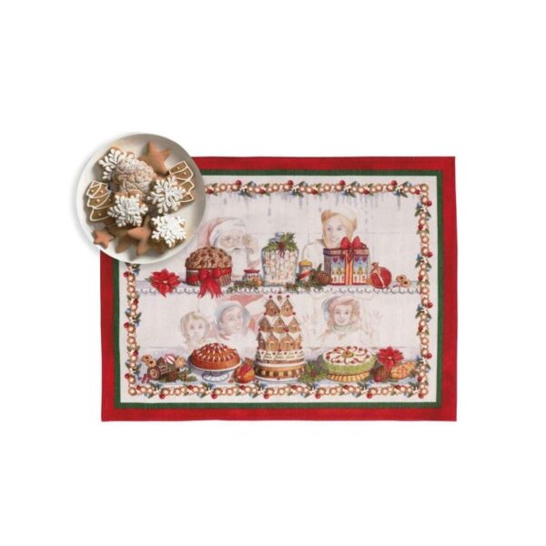 Tessitura Toscana - Set 2 Pezzi Sottopiatto Rosso - Noel Gourmand Mymat