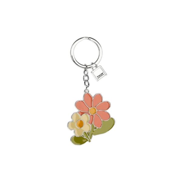 Thun - Portachiavi Con Fiore Di Malva In Metallo - Florianne